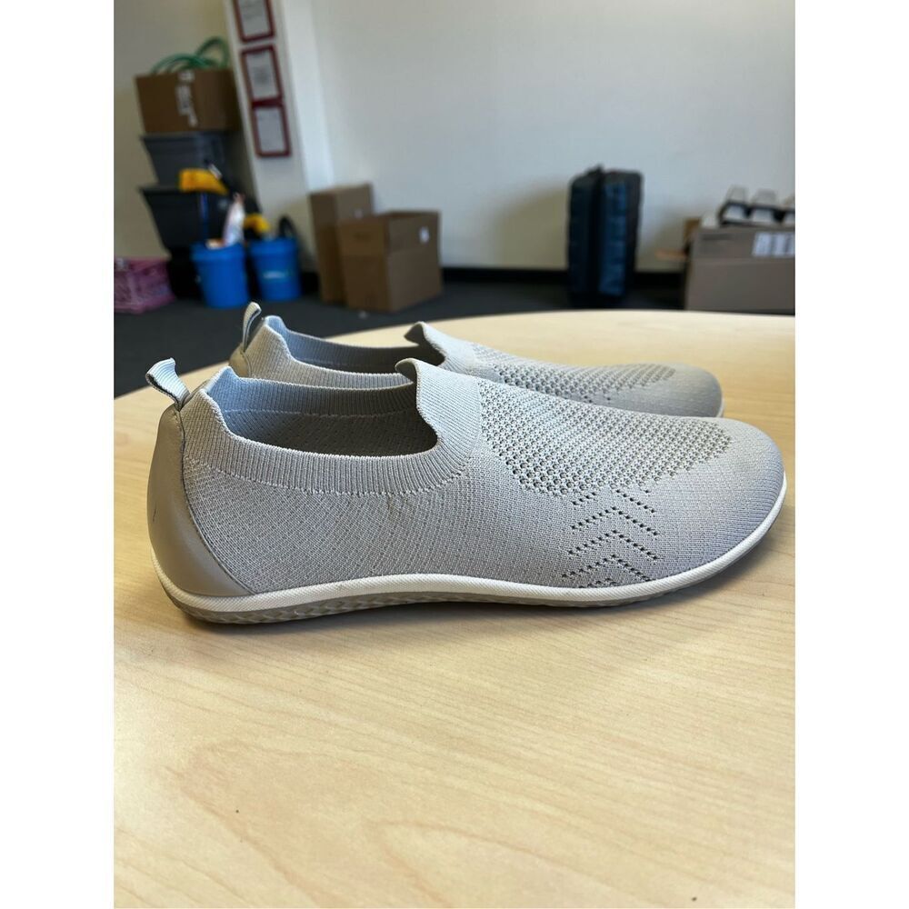 David Tate Gray Elastic Slip On Sneakers sz 9WW EUC